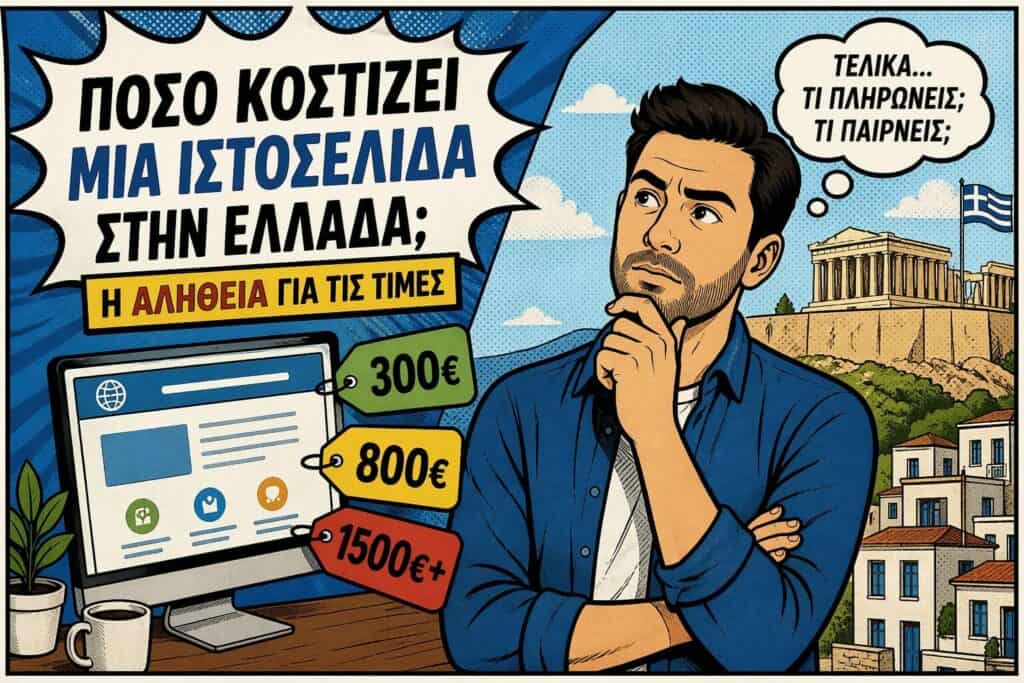 πόσο κοστίζει μια ιστοσελίδα