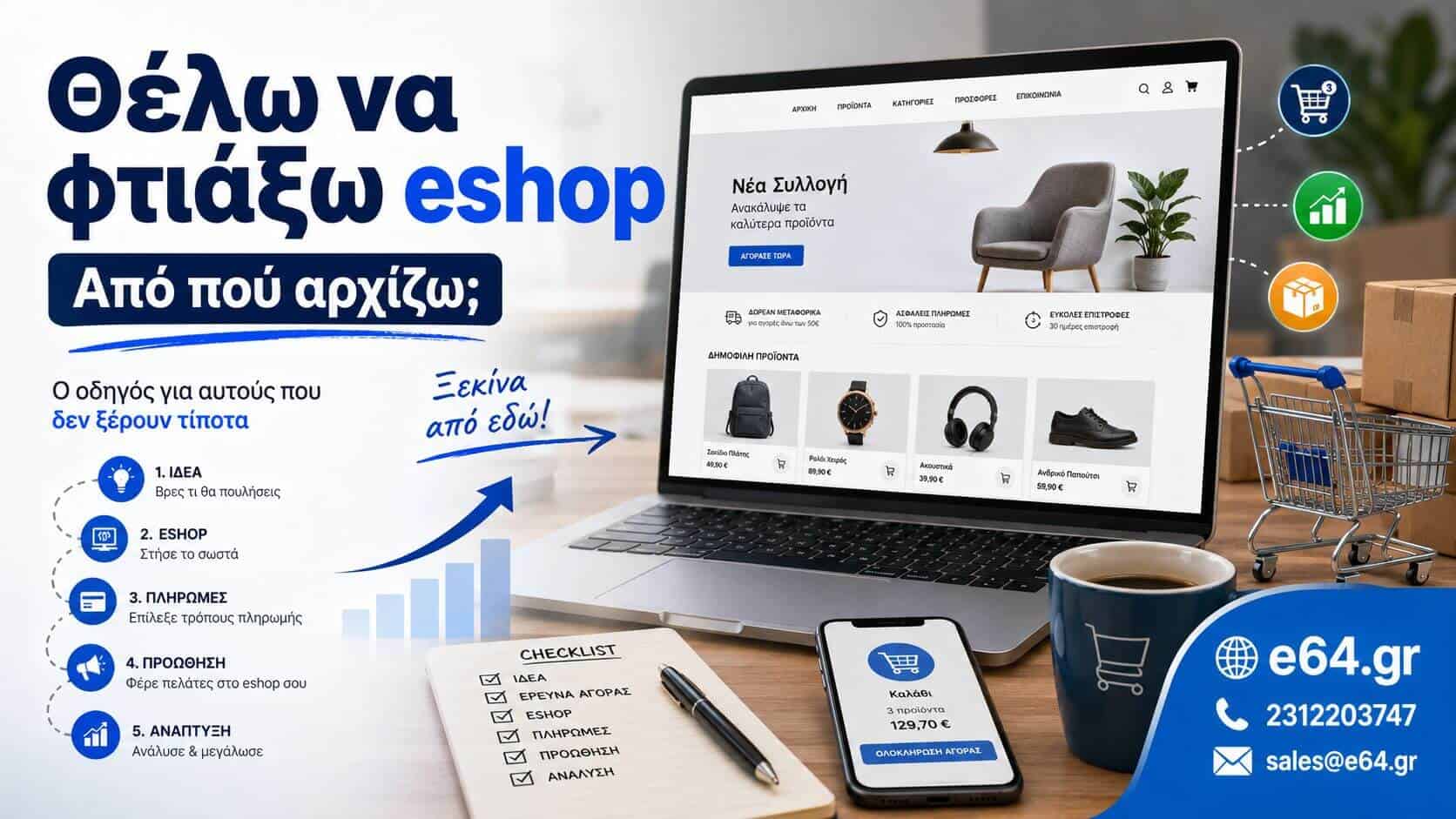 κατασκευή eshop wordpress opencart