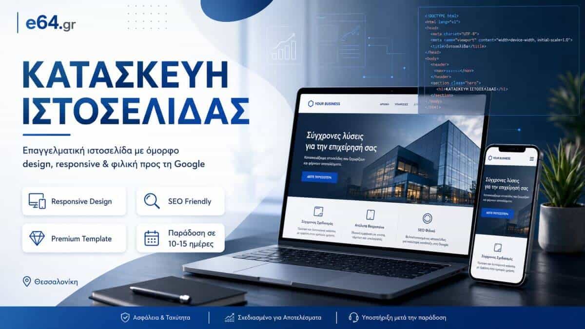 Κατασκευή Ιστοσελίδων στη Θεσσαλονίκη